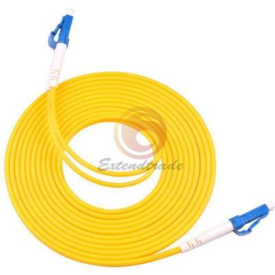 LC UPC to LC UPC Duplex Single Mode PVC 3.0mm Fiber Optic Patch Cord Cable 80m #