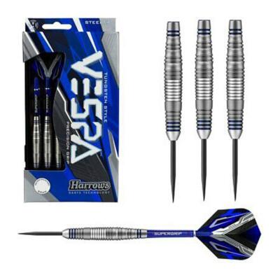 Harrows Vespa Darts, Steel Tip Brass w/ Flights & Shafts, 22 Grams