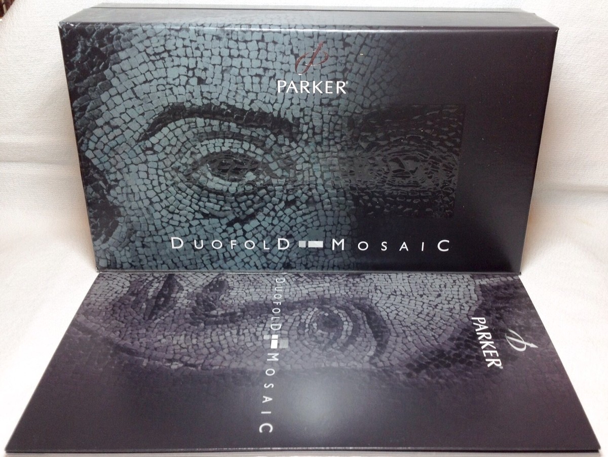 Parker Duofold Black Mosaic Ball Pen New in Box Product Retired