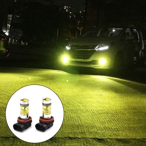 2x H11 H8 Led Yellow Fog Light Bulbs 4300K 100W 1500LM Super Bright DRL New Tool - Picture 17 of 19