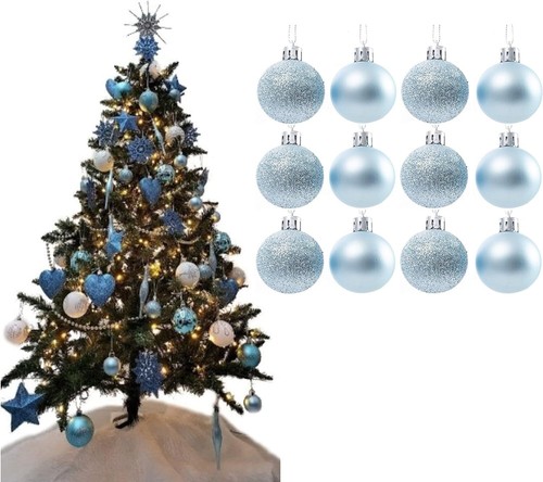 24x Bolas de Navidad Bolas de Árbol 2023 Fiesta Boda Adorno Decoración de Navidad Fiesta Reino Unido - Imagen 27 de 48