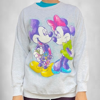 Vintage 90s Mickey And Minnie Crewneck Sweatshirt | eBay