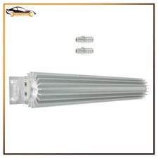 18 Aluminum Dual Pass Finned Transmission Trans Oil Cooler Universal New Sliver 18 Aluminum Dual Pass Finned Transmission Trans Oil Cooler Universal New Sliver
