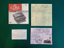 Nec PC Engine CORE GRAFX coregrafx Manual instructions repro 