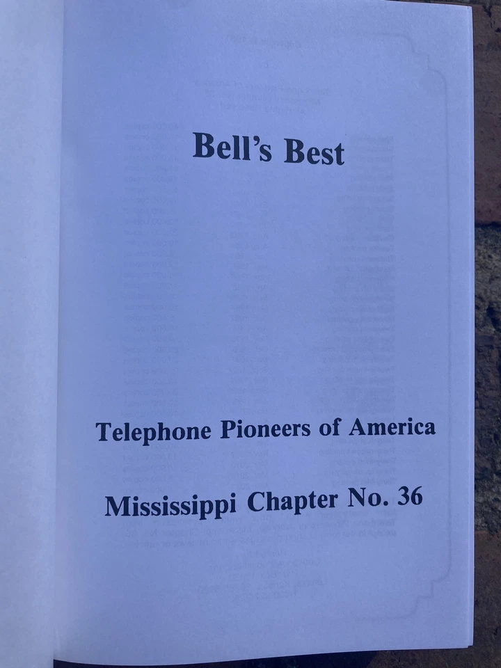 NEW ORIGINAL 1ST BELL'S BEST COOKBOOK MISSISSIPPI TELEPHONE PIONEERS COOK BOOK ; - Image 2 of 4