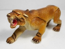 TYCO VTG 1990 DINO RIDERS SABRE TOOTH TIGER  6.5'' PREHISTORIC ACTION FIGURE ICE