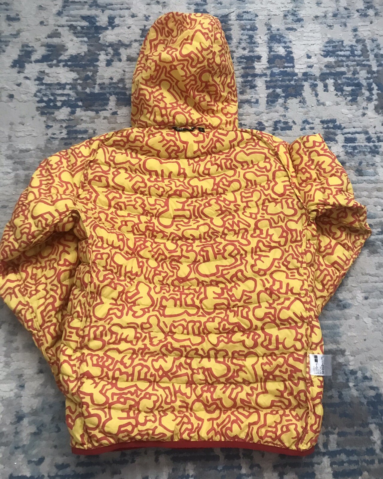 Keith Haring Puffer Jacket UNIQLO SPRZ NY MoMa  Ultra Light Down Red Size small image 4