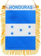 Anley 4 X 6 Inch Honduras Fringy Window Hanging Flag - Honduran Hanging Flag