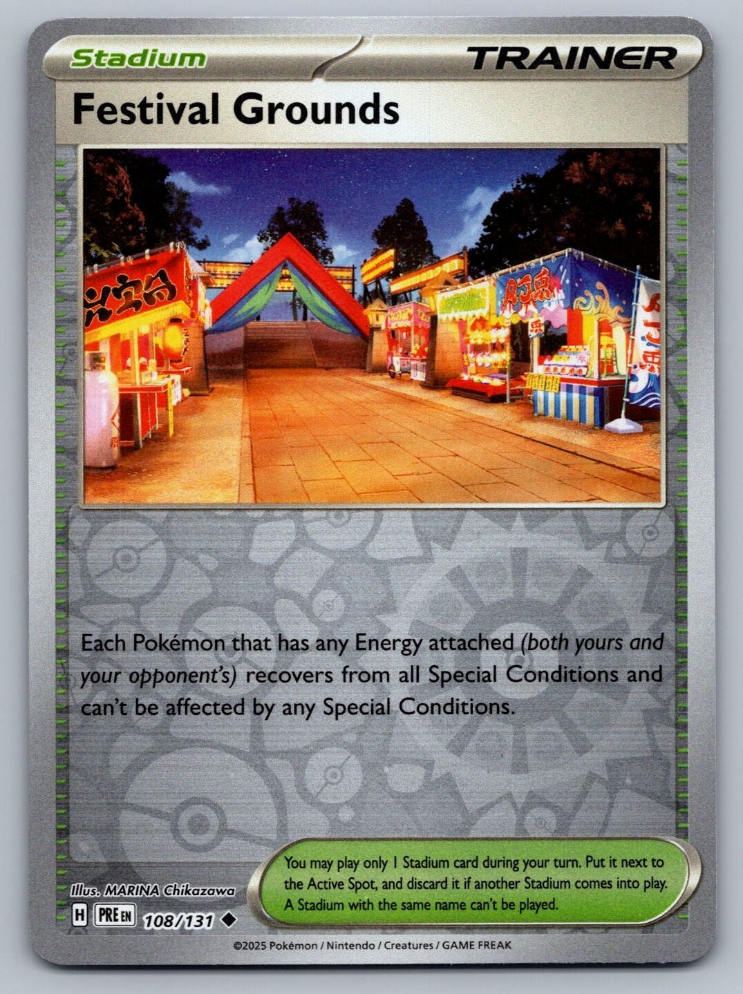 Festival Grounds Reverse Holo #108/131 SV: Prismatic Evolutions NM