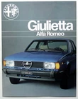 1978 Alfa Romeo Giulietta 1.3 / 1.6 Saloon Brochure / Brochure Original
