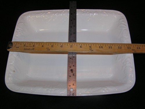 Mikasa English Countryside White Lasagna Baking Casserole Dish 13-1/2" X 10-3/4” - 第 7/8 張圖片