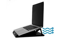 Portable And Adjustable Cooling Laptop Stand Or Notebook Riser For Desk, 360 ... Portable And Adjustable Cooling Laptop Stand Or Notebook Riser For Desk, 360 ...