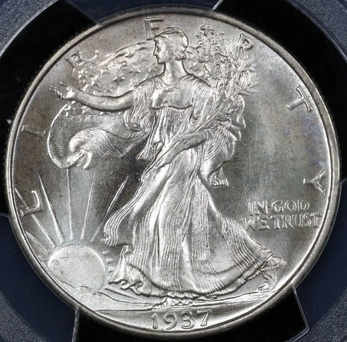 1937-D 50c Walking Liberty Half Dollar PCGS MS 66
