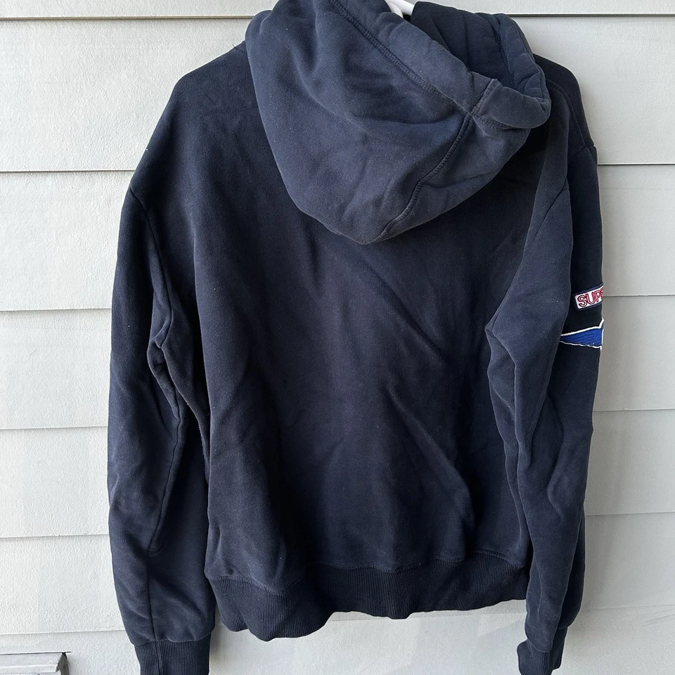 Super Dry 连帽衫 XL Speed Supply Shop Racing 男式东京日本运动衫蓝色 — 第 4/4 张图片