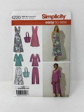 Simplicity Easy-To-Sew 4220 Skirt, Pants, Dress Bag Misses' 8-16 Pattern Uncut