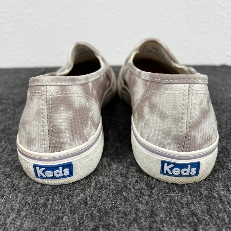 Zapatillas sin cordones Keds de doble piso tie dye para mujer 8,5 W de ancho malva Foto 3 de 4