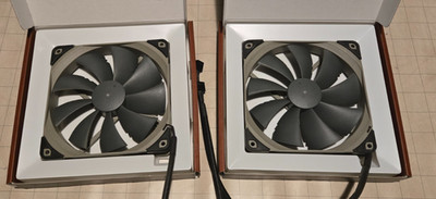 2x NF-P14S Redux-1500 PWM High Performance Cooling Fan 4-Pin 1500 RPM (140mm)