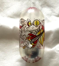 Mighty Beanz DRAGON BEAN #185 (Rare Clear Bean) Limited.