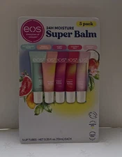 EOS 24 Hour Super Lip Balm Watermelon Mango Honey Coconut, 0.35 FL OZ, 5 pack