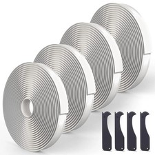 4 Pack Butyl Tape Bulk,1/8 x 3/4 x 30 ft, White Butyl Sealant Tape, Butyl Rub...