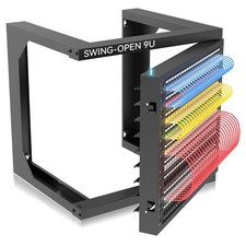 Server Rack Wall Mount 9U with Swing Open, Wall Mount Network Rack for 19 Inc...
