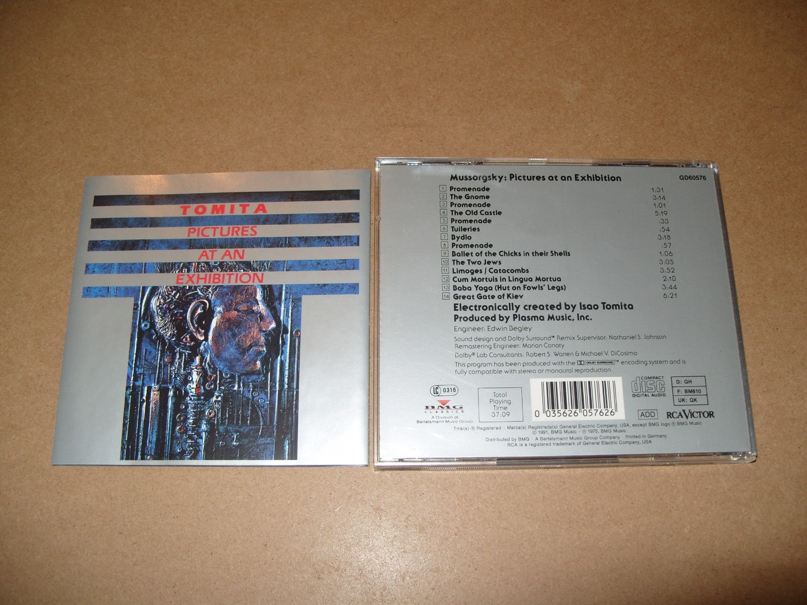 Tomita –Pictures At An Exhibition - 1991 -CD + INLAYS NEAR MINT CONDITION. (L.S)