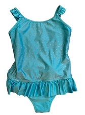 Girl's Large Plus Swimsuit Cat Jack with ruffles One-piece