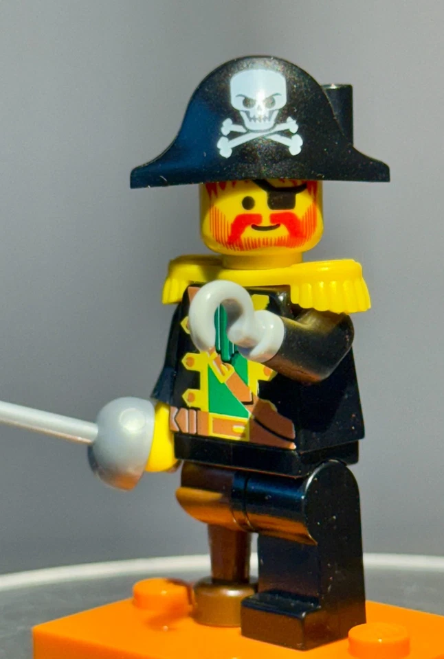 LEGO® "Capitán Barba Roja" (pioo2) Piratas y Piratas 1 (2001) Clásico *EXCELENTE* Foto 2 de 4