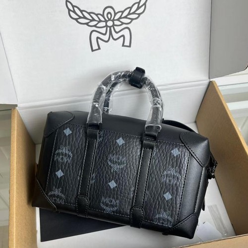 MCM Soft Berlin Visetos small Crossbody Satchel bag black F/S JP