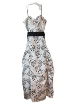 Morgan & Co Black & White Formal/Bridesmaid/Prom Dress Juniors Sz 15/16