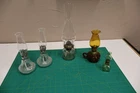 Lot of 5 Vintage Oil Lamps MINI Hong Kong P&A Lamplight Farms
