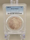1880-S Morgan Silver Dollar $1 - PCGS MS64