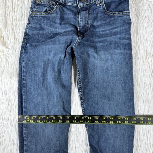 WRANGLER Medium Wash Classic Straight Leg Mid-Rise Denim Jean Boys Size 14R - Picture 8 of 24
