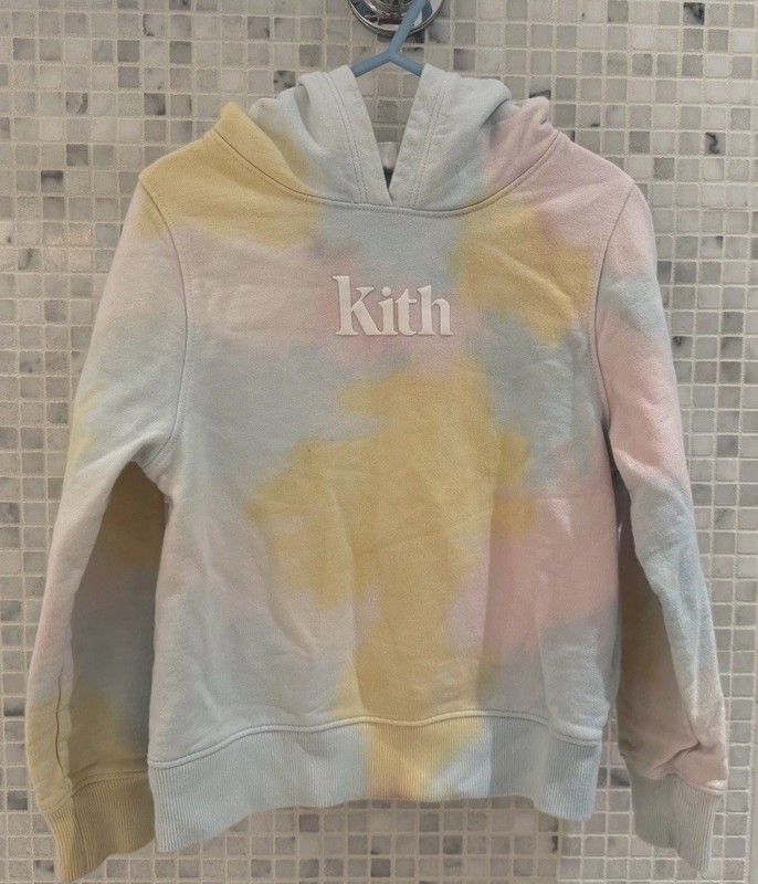 Girls KITH Kids Rainbow Pastel Tie Dye Hoodie 4|5 4-5 VGUC Kids Top Sweatshirt
