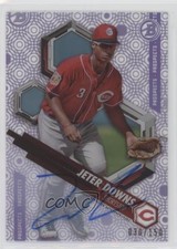 2018 Bowman High Tek Prospects Purple Rainbow Diffractor Jeter Downs Auto 0m8