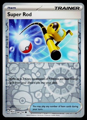 Super Rod - Common SV02: Paldea Evolved 188/193 LP Reverse Holo