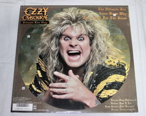 OZZY OSBOURNE THE ULTIMATE LIVE 12" Vinyl LP 1986 Hype poster shrink Japan EX - Imagen 10 de 16