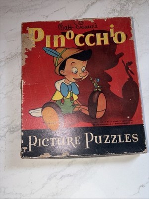 ディズニー・ピノキオ Disney's Pinocchio, Whitman Pub. Puzzle #3945, BLB re., with