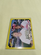 1987 Classic Yellow MARK McGWIRE ERIC DAVIS Green Back Variation / Error Rookie