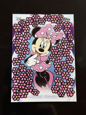 Topps Disney neon Minnie 1/1 Hand Painted Purple Mountains