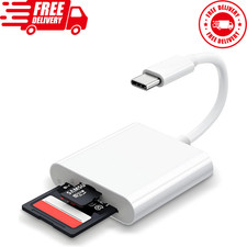 USB C SD Card Reader for Iphone 15 16/Ipad/Macbook/Mac,Type C Memory Trail Camer