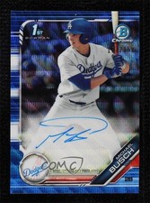 2019 Bowman Draft Chrome Pick Blue Wave Refractor 107/150 Michael Busch Auto 4n0