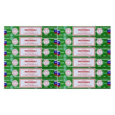 Satya Nag Champa Patchouli Incense Sticks, 12 Count