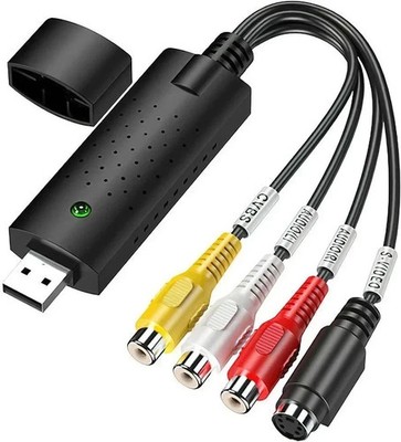 USB 2.0 Video VHS zu DVD Videorecorder HDD Konverter Scart Cinch Kabel Adapter Capture Card
