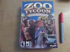 ZOO TYCOON Complete Collection  Manual  Box Dinosaur Digs  Marine Mania PCCD