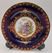 Royal Vienna Porcelain Cobalt Blue Tea Plate