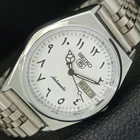 REFURBISHED VINTAGE SEIKO 5 AUTOMATIC 6309A JAPAN MENS WHITE WATCH a441347-4