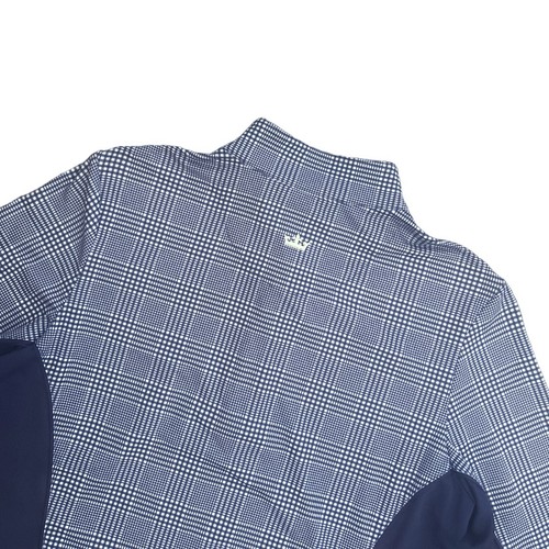 Pullover Peter Millar para mujer Sun Comfort cuarto cremallera azul a cuadros talla S UPF 50+ - Imagen 7 de 8