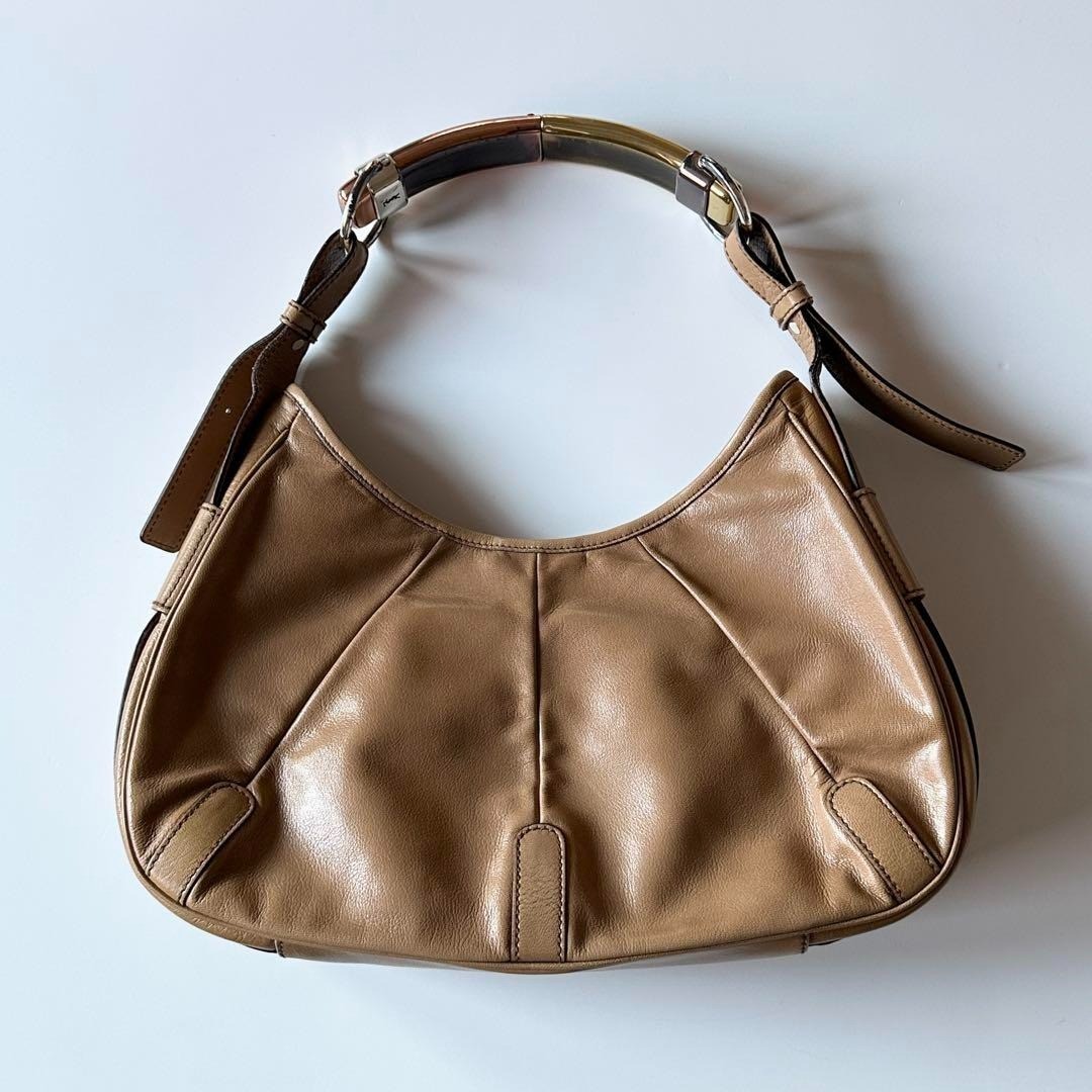 Borsa a tracolla Yves Saint Laurent Rive Gauche MOMBASA manico in metallo rara