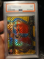 2022 Select Courtside Cade Cunningham Gold Checkerboard # 10/10 Bookend! PSA 9